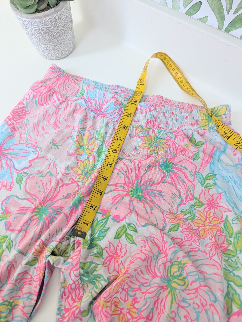 Lilly Pulitzer Wide Leg Palazzo Stretchy Pants Medium - Picture 5 of 8